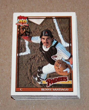 1991 TOPPS BASEBALL - San Diego Padres Team Set + Traded Series