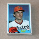 1981 TOPPS BASEBALL - Houston Astros Team Set + Traded Series