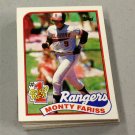 1989 TOPPS BASEBALL - Texas Rangers Team Set