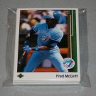 1989 UPPER DECK BASEBALL - Toronto Blue Jays Team Set + High Number Series
