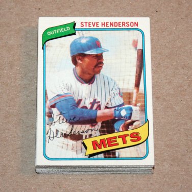 1980 TOPPS BASEBALL - New York Mets Team Set