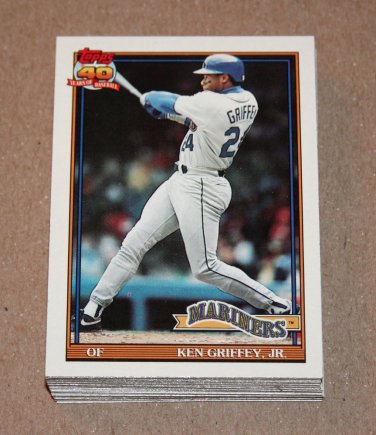 1991 TOPPS BASEBALL - Seattle Mariners Team Set + Traded Series