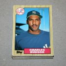 1987 TOPPS BASEBALL - New York Yankees Team Set + Traded Series