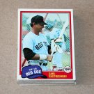 1981 TOPPS BASEBALL - Boston Red Sox Team Set + Traded Series