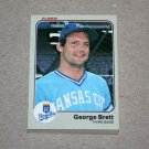 1983 FLEER BASEBALL - Kansas City Royals Team Set