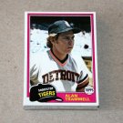 1981 TOPPS BASEBALL - Detroit Tigers Team Set + Traded Series