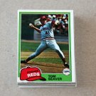 1981 TOPPS BASEBALL - Cincinnati Reds Team Set + Traded Series