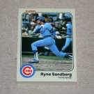 1983 FLEER BASEBALL - Chicago Cubs Team Set