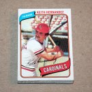 1980 TOPPS BASEBALL - St. Louis Cardinals Team Set
