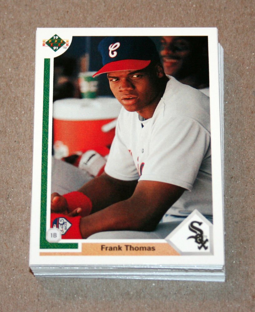 1991 UPPER DECK BASEBALL - Chicago White Sox True Team Set (Low/High/Final)