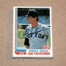 1982 TOPPS BASEBALL - Boston Red Sox True Team Set