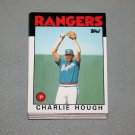 1986 TOPPS BASEBALL - Texas Rangers Team Set + Traded Series