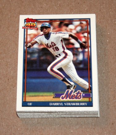 1991 TOPPS BASEBALL - New York Mets Team Set