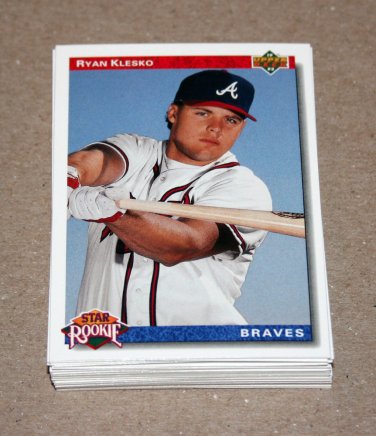 1992 UPPER DECK BASEBALL - Atlanta Braves Team Set + High Number Series