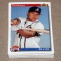 1992 UPPER DECK BASEBALL - Atlanta Braves Team Set + High Number Series