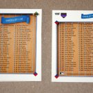 1991 UPPER DECK BASEBALL - Checklist Set + High Number Series & Final Update