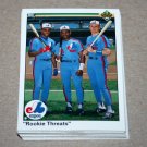 1990 UPPER DECK BASEBALL - Montreal Expos Team Set + High Number Series