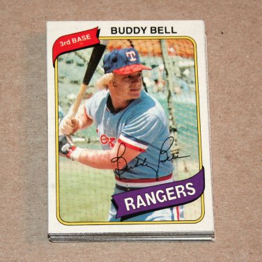 1980 TOPPS BASEBALL - Texas Rangers Team Set