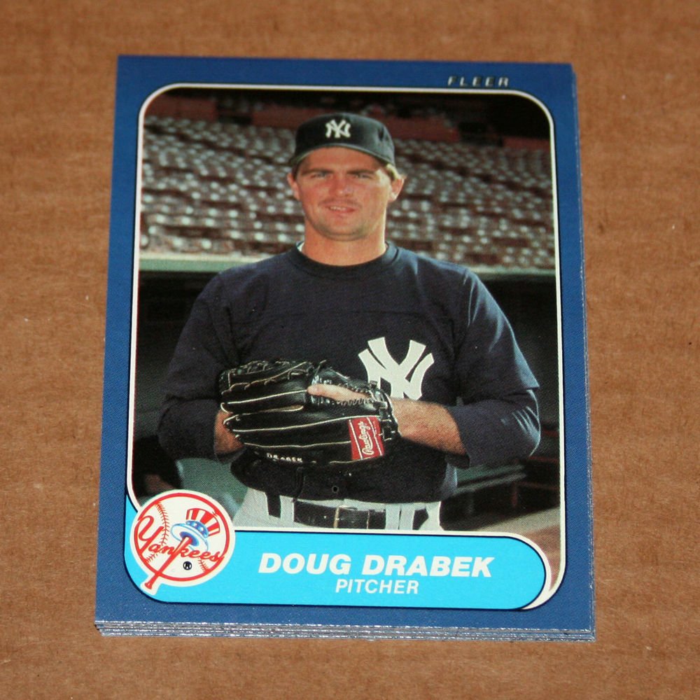 1986 FLEER BASEBALL - New York Yankees Team Set (Update Series Only)