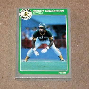 1985 FLEER BASEBALL - Oakland Athletics Team Set + Update Series