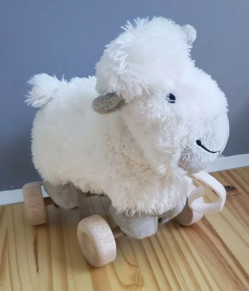 Jellycat London JellyKitten Pull Along Truffles Sheep Plush Rattle Pull