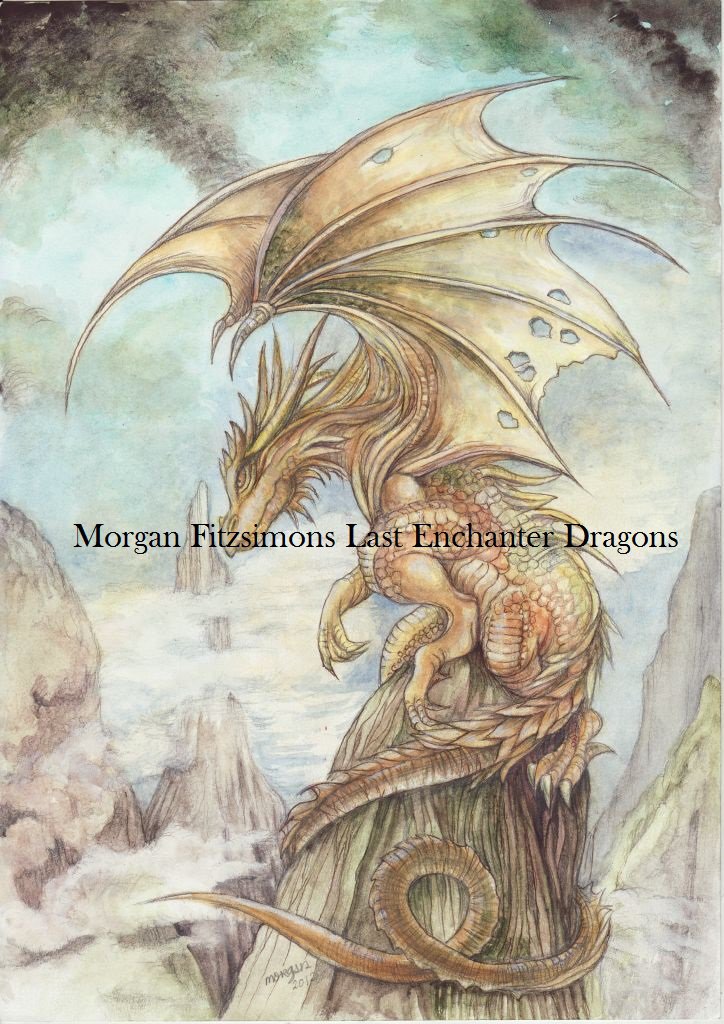 Golden Dragon 24 x 16 FINE ART CANVAS FRAMED PRINT