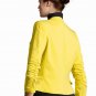 Large Women Yellow 3/4 Sleeve Coat Mini Blazer