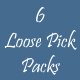 6 Loose Picks Packs