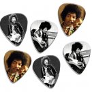 Jimi Hendrix 6 Loose Playable Guitar Pick Plectrum Licensed Live Performance A