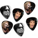 Motley Crue 6 Loose Playable Guitar Pick Plectrum Licensed Live Performance A