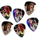 Paramore Hayley Williams 6 Loose Playable Guitar Pick Plectrum Licensed Live Performance A