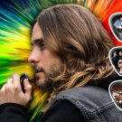 30 Seconds to Mars Jared Leto Framed & Matted Licensed Live Performance Guitar Picks Set Display