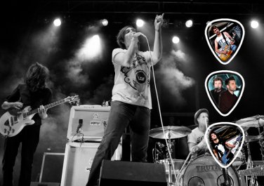 You Me At Six Framed & Matted Licensed Live Performance Guitar Picks Set Display