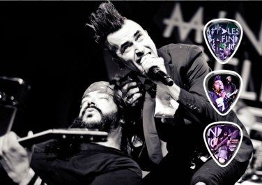 Mindless Self Indulgence Licensed Live Performance Guitar Picks Set Display
