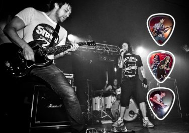 The Used Licensed Live Performance Guitar Picks Set Display