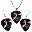 A Day to Remember Guitar Pick Plectrum Playable Earrings & Necklace Set Licensed Live Performance A
