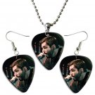 A Day to Remember Guitar Pick Plectrum Playable Earrings & Necklace Set Licensed Live Performance B