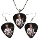 Avenged Sevenfold Guitar Pick Plectrum Playable Earrings & Necklace Set Licensed Live Performance A