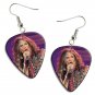 Aerosmith Steven Tyler Guitar Pick Plectrum Playable Earrings Licensed Live Performance C