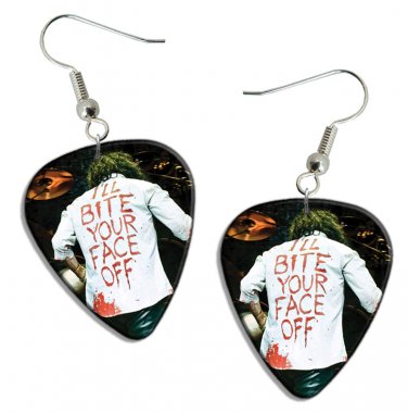 Alice Cooper Guitar Pick Plectrum Playable Earrings Licensed Live Performance B