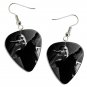 Atreyu Guitar Pick Plectrum Playable Earrings Licensed Live Performance C