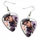 Bruno Mars Guitar Pick Plectrum Playable Earrings Licensed Live Performance A