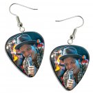 Bruno Mars Guitar Pick Plectrum Playable Earrings Licensed Live Performance C