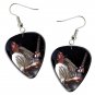Carlos Santana Guitar Pick Plectrum Playable Earrings Licensed Live Performance A