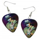 Carlos Santana Guitar Pick Plectrum Playable Earrings Licensed Live Performance C