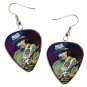 Carlos Santana Guitar Pick Plectrum Playable Earrings Licensed Live Performance C