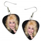 Dolly Parton Guitar Pick Plectrum Playable Earrings Licensed Live Performance A