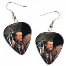 Green Day Guitar Pick Plectrum Playable Earrings Licensed Live Performance C
