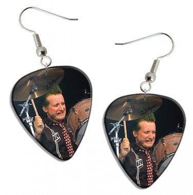 Green Day Guitar Pick Plectrum Playable Earrings Licensed Live Performance C