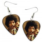 Jimi Hendrix Guitar Pick Plectrum Playable Earrings Licensed Live Performance B